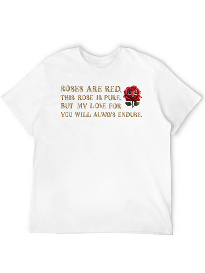Romantic Rose Poem Graphic Tee