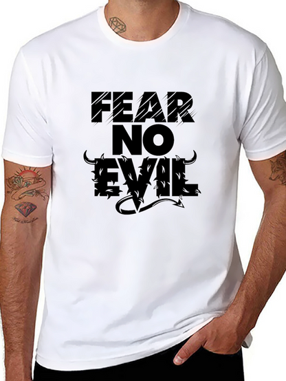 Fear No Evil Graphic T-Shirt - Black