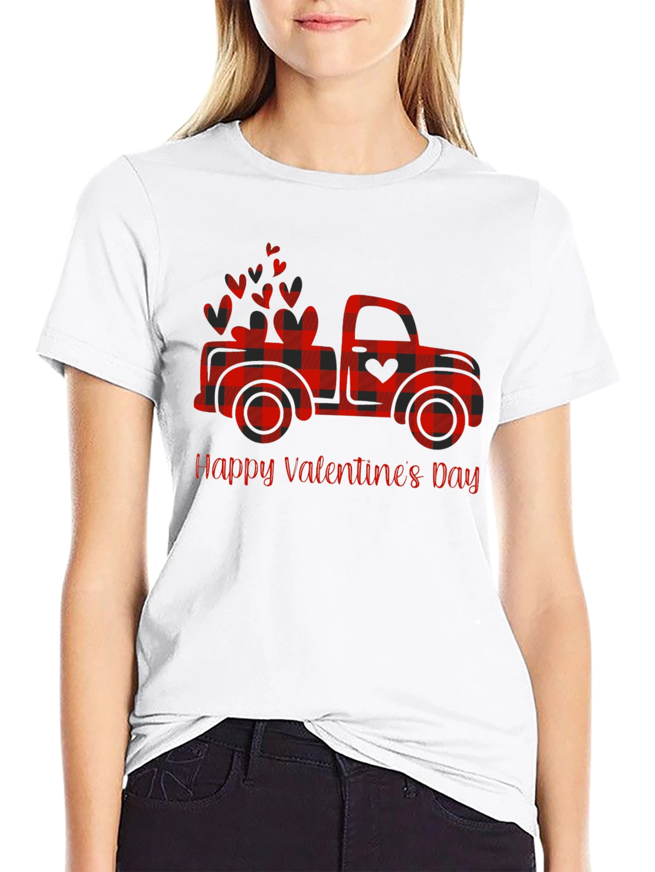 Happy Valentines Day Truck T-Shirt