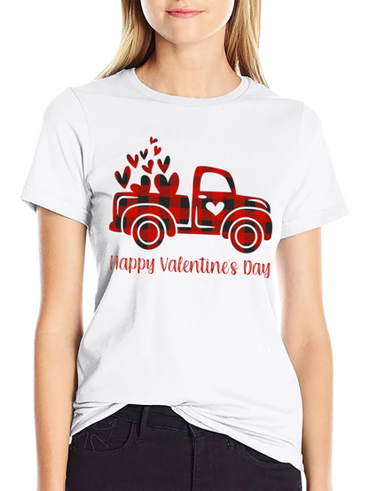 Happy Valentines Day Truck T-Shirt