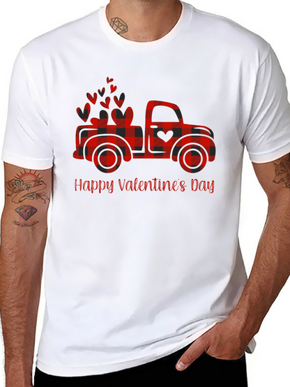 Happy Valentines Day Truck T-Shirt