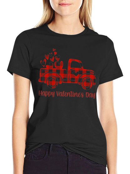 Happy Valentines Day Truck T-Shirt