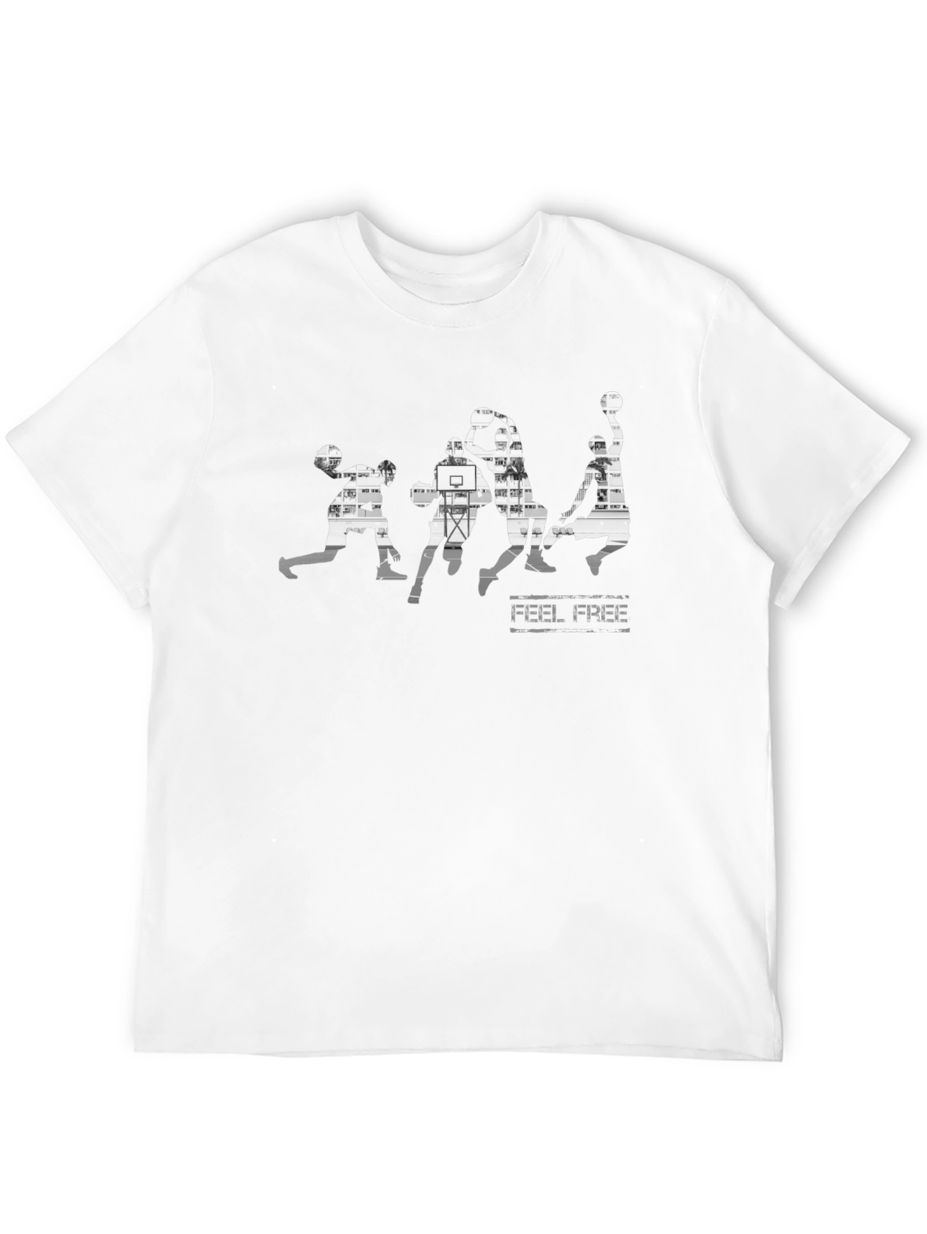Mens Black Basketball Graphic T-Shirt