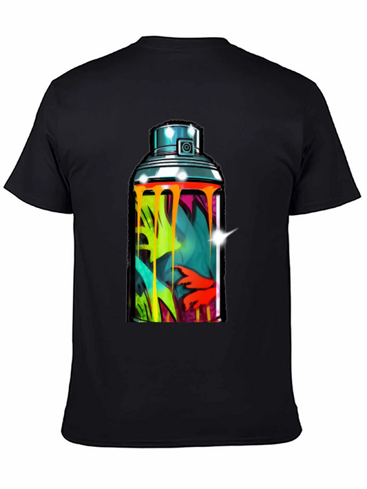 Spray Paint Can Graphic Tee - Urban Art Shirt