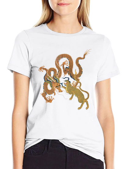 Dragon vs. Tiger Graphic Tee - Black