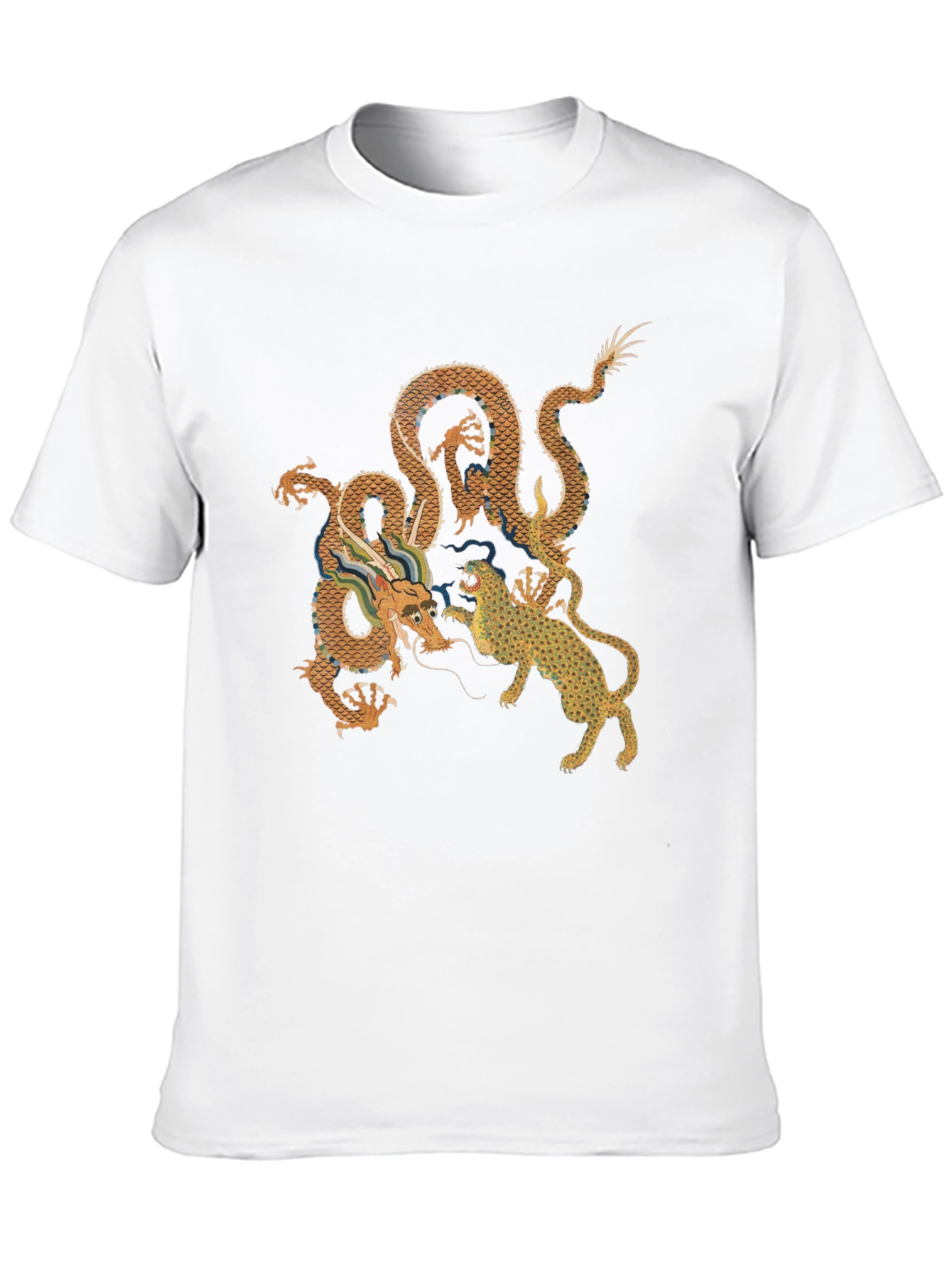 Dragon vs. Tiger Graphic Tee - Black