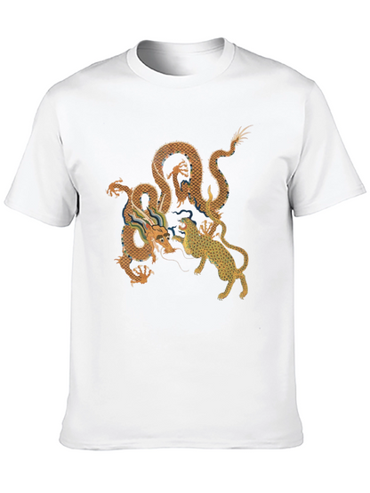 Dragon vs. Tiger Graphic Tee - Black