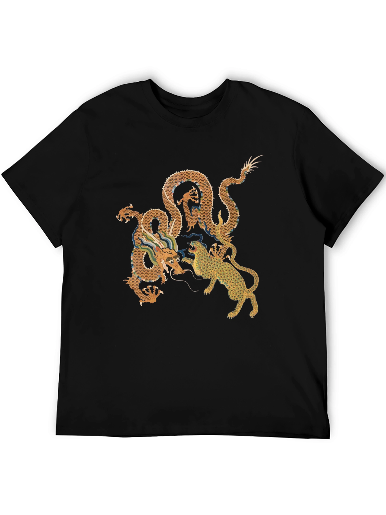 Dragon vs. Tiger Graphic Tee - Black