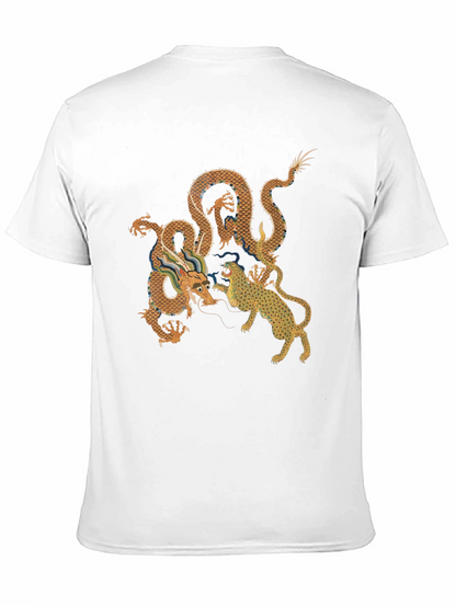 Dragon vs. Tiger Graphic Tee - Black