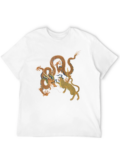 Dragon vs. Tiger Graphic Tee - Black
