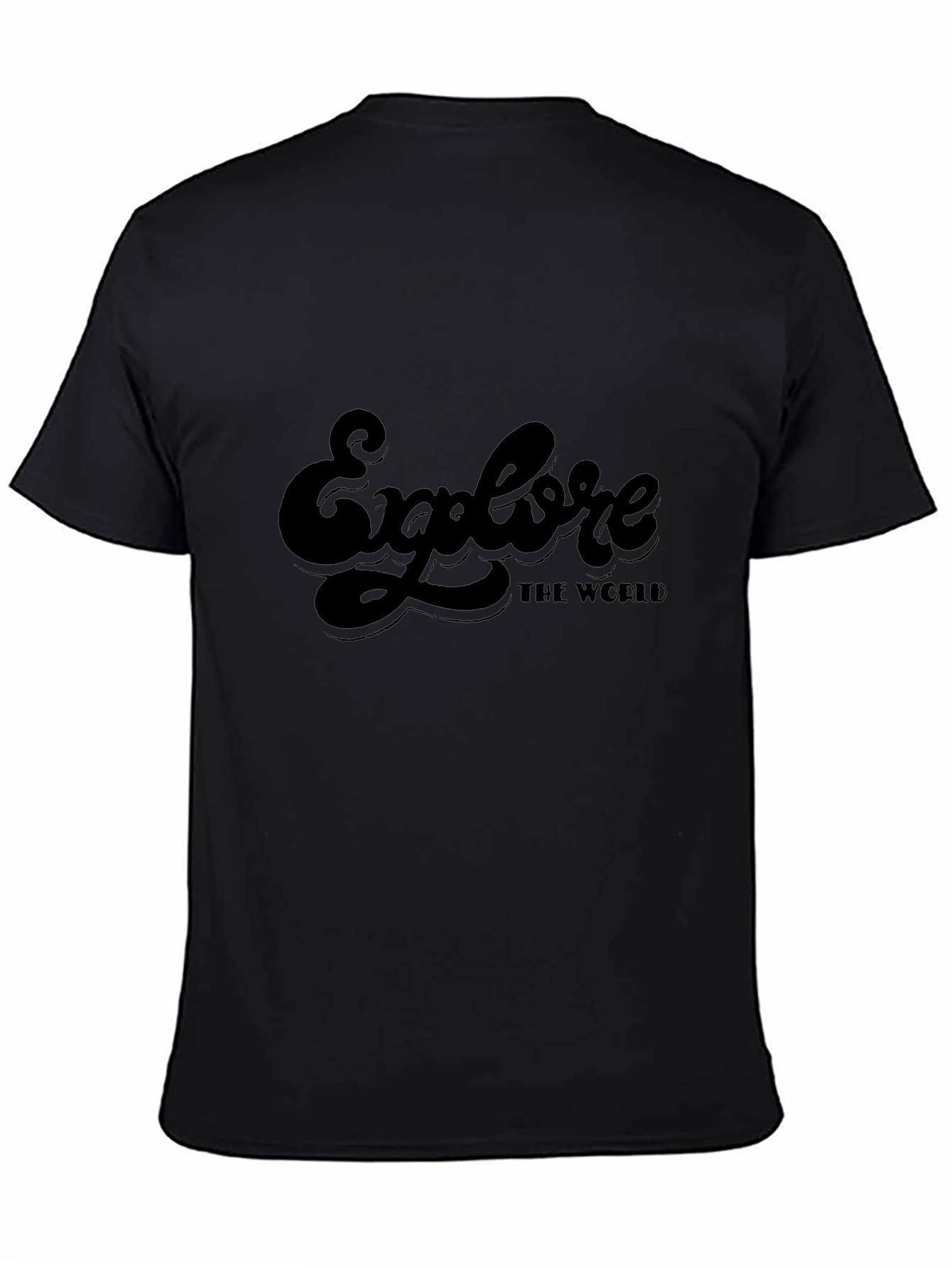 Explore The World Black T-Shirt