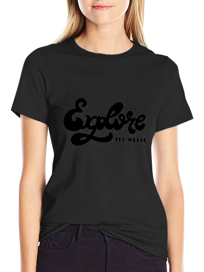Explore The World Black T-Shirt