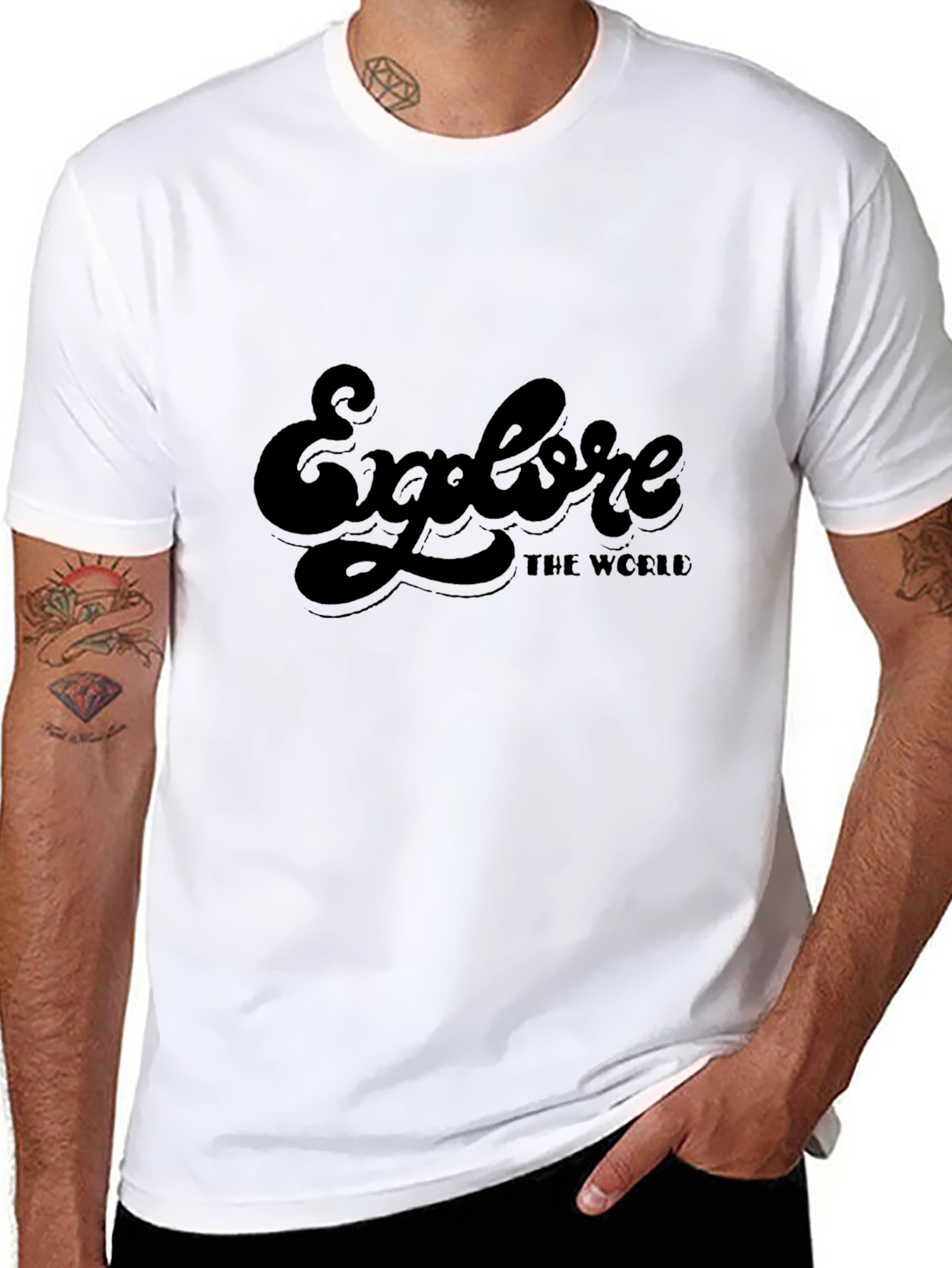 Explore The World Black T-Shirt