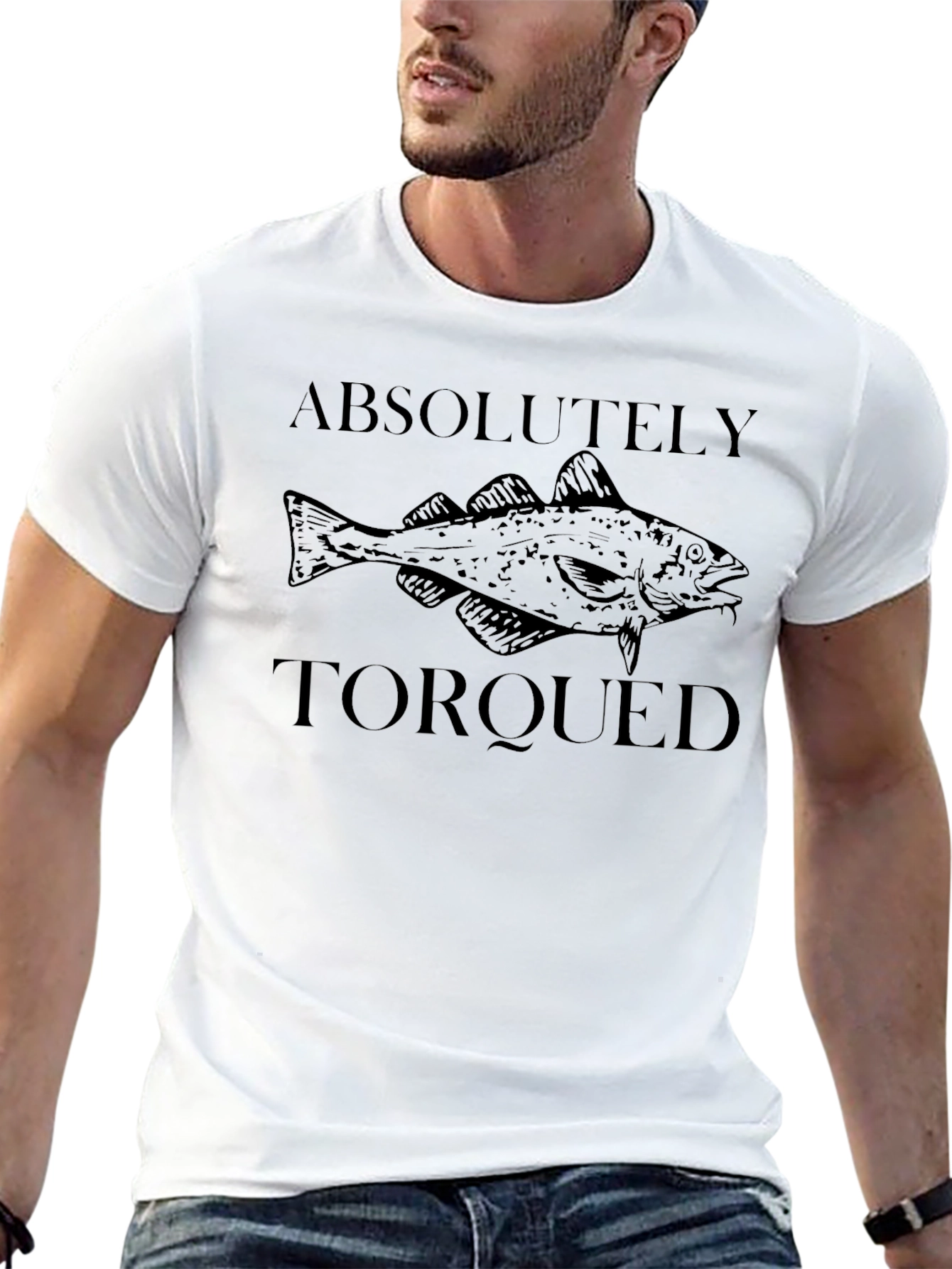 Absolutely Torqued Fish Graphic T-Shirt
