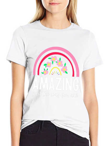 Amazing Rainbow Floral T-Shirt