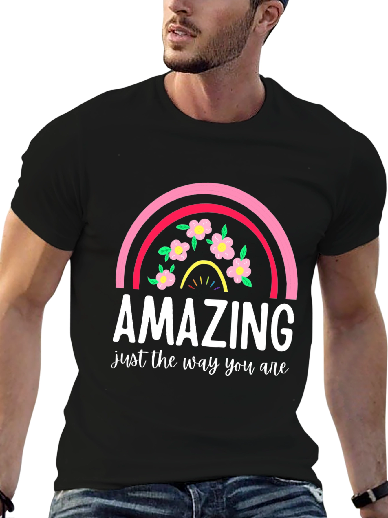 Amazing Rainbow Floral T-Shirt