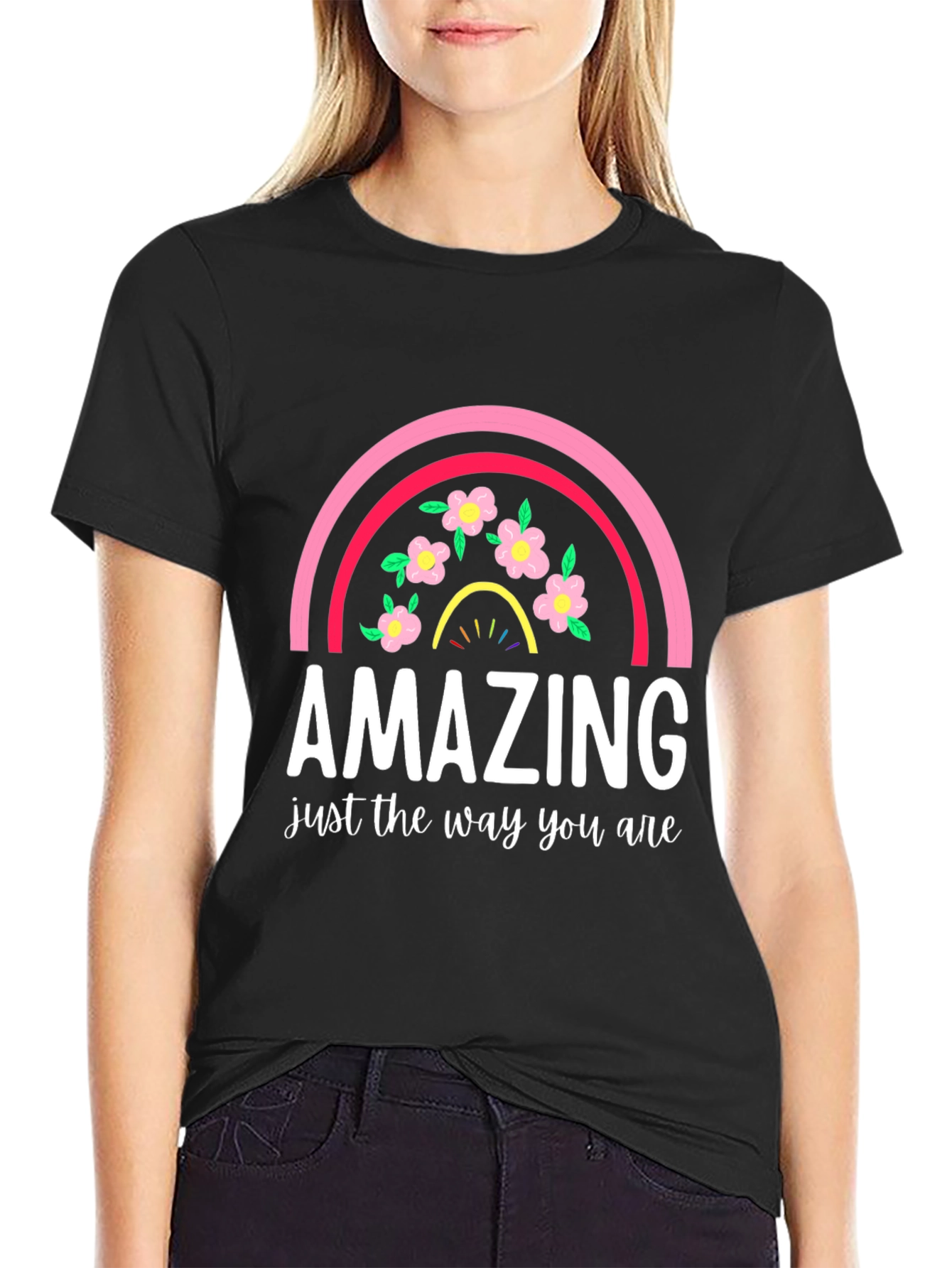Amazing Rainbow Floral T-Shirt