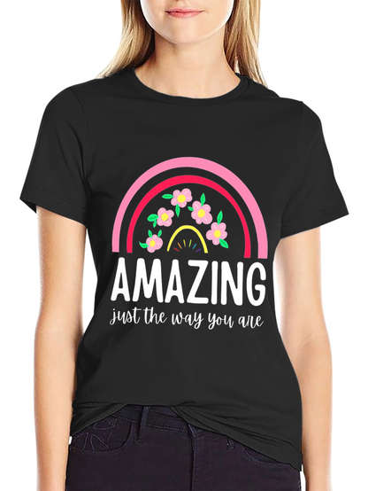 Amazing Rainbow Floral T-Shirt