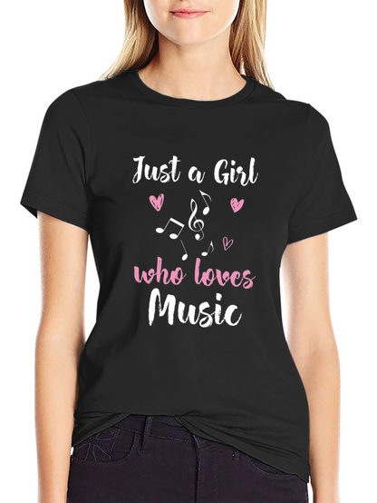 Just a Girl Who Loves Music T-Shirt