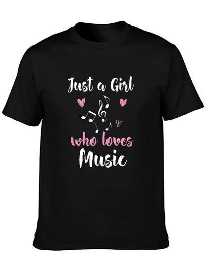 Just a Girl Who Loves Music T-Shirt