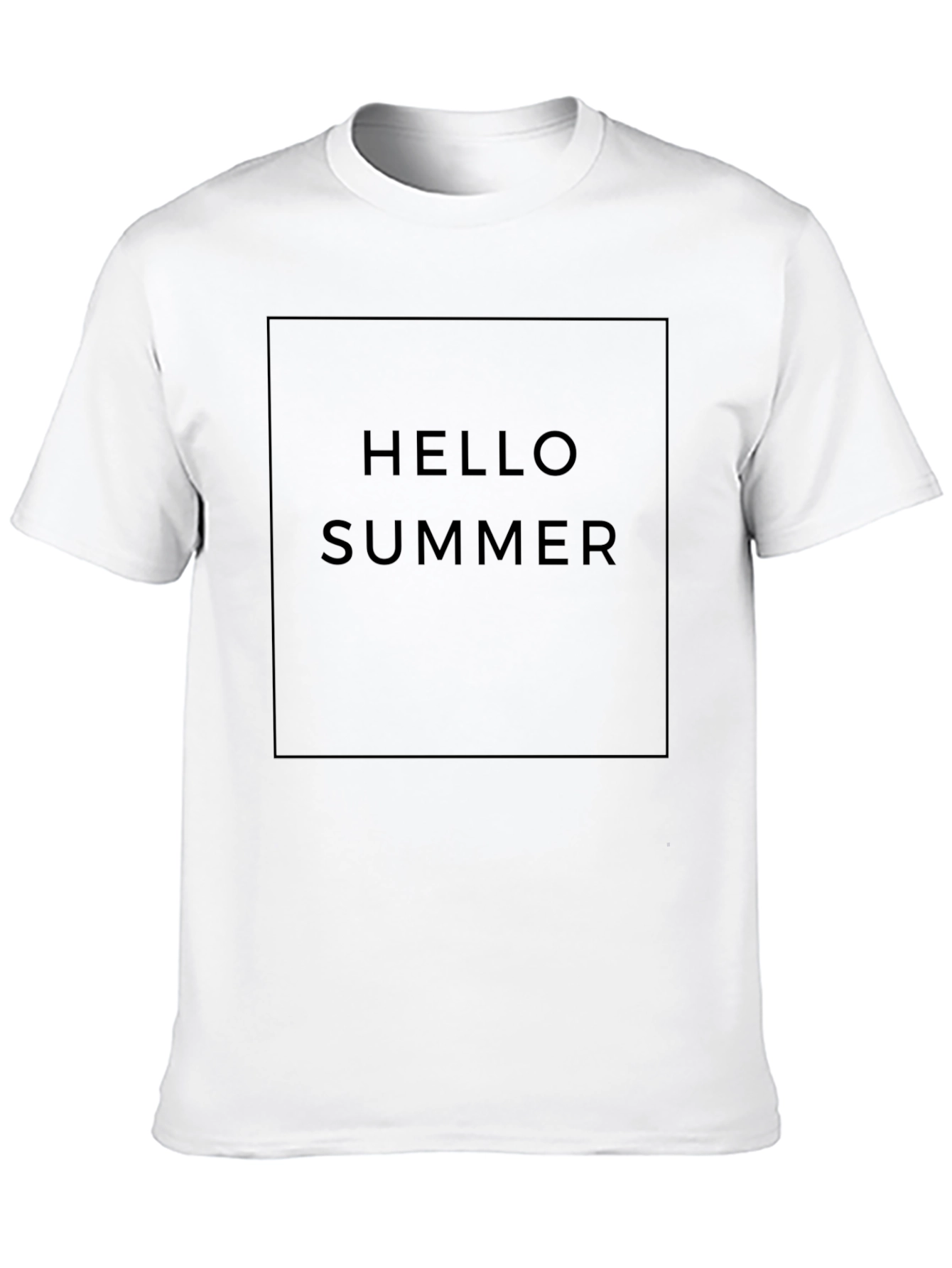 Hello Summer Black Graphic Tee
