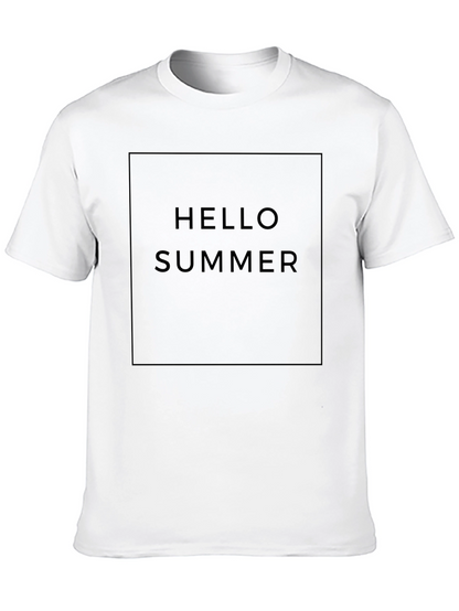 Hello Summer Black Graphic Tee