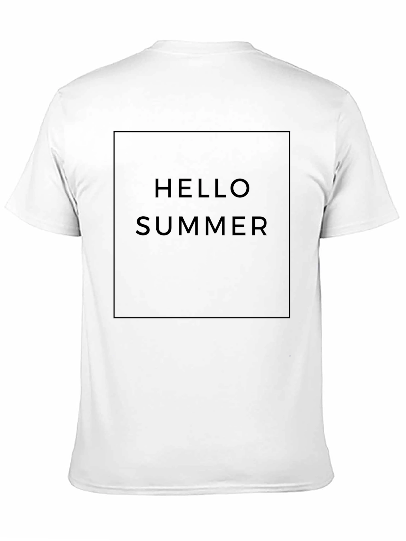 Hello Summer Black Graphic Tee