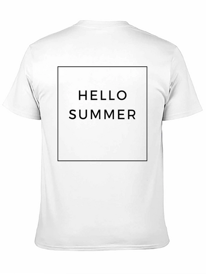 Hello Summer Black Graphic Tee