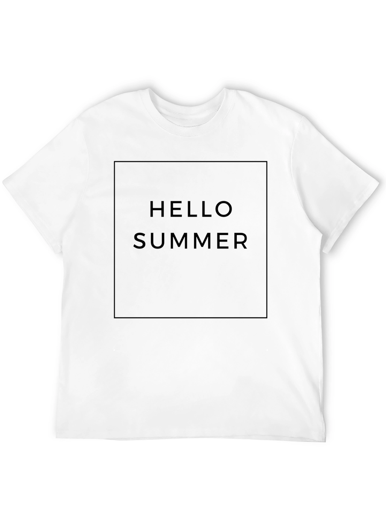 Hello Summer Black Graphic Tee