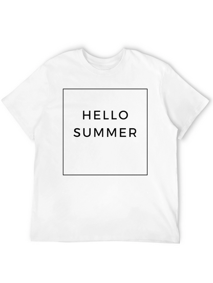Hello Summer Black Graphic Tee