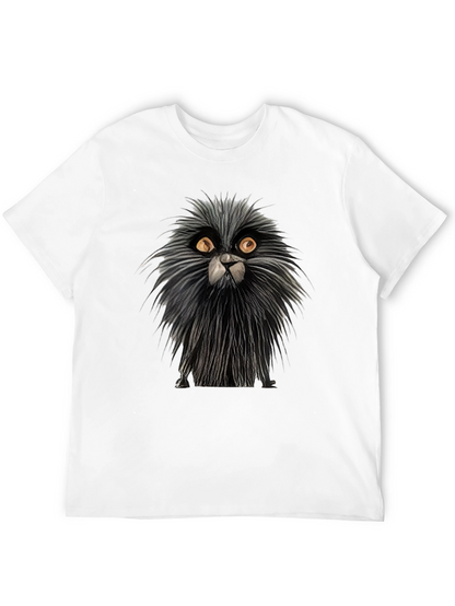 Whimsical Cat Graphic Tee - Unique Cat Lovers Shirt
