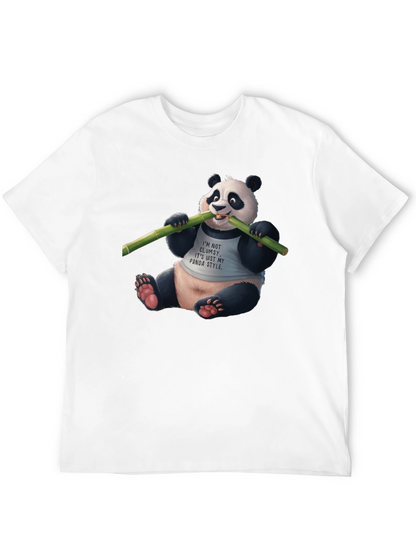 Panda Style Black T-Shirt