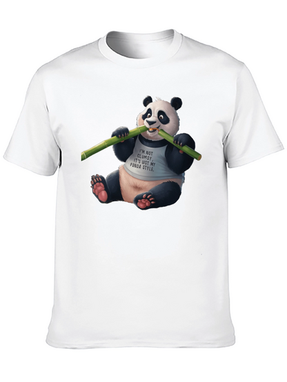 Panda Style Black T-Shirt