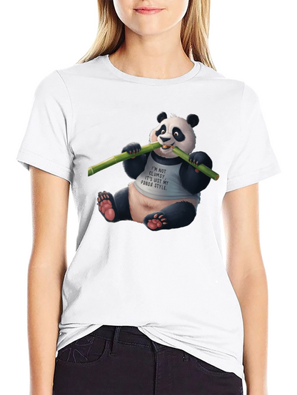 Panda Style Black T-Shirt