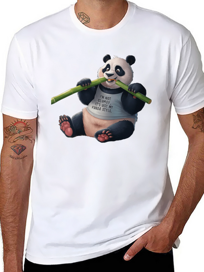 Panda Style Black T-Shirt