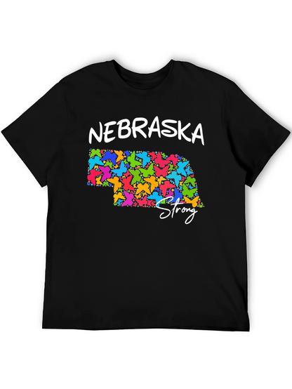 Nebraska Strong Butterfly State T-Shirt
