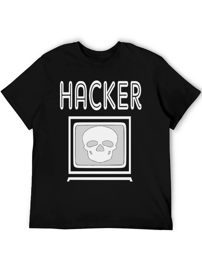Hacker Skull T-Shirt - Stylish and Edgy Design