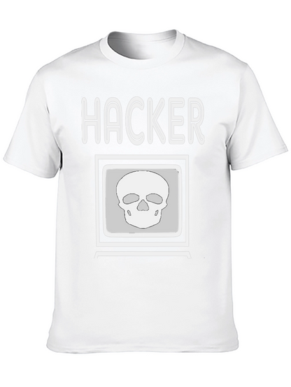 Hacker Skull T-Shirt - Stylish and Edgy Design