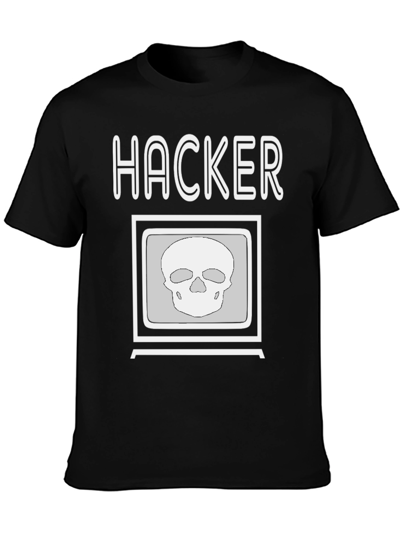 Hacker Skull T-Shirt - Stylish and Edgy Design