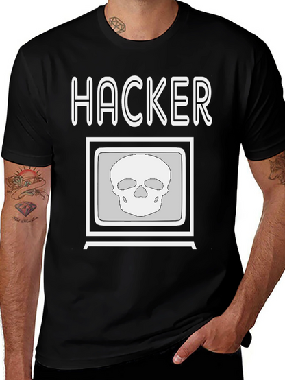 Hacker Skull T-Shirt - Stylish and Edgy Design