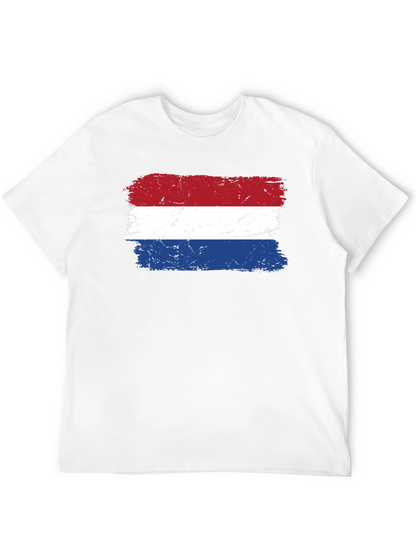 Netherlands Flag Grunge T-Shirt