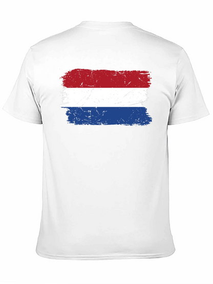 Netherlands Flag Grunge T-Shirt