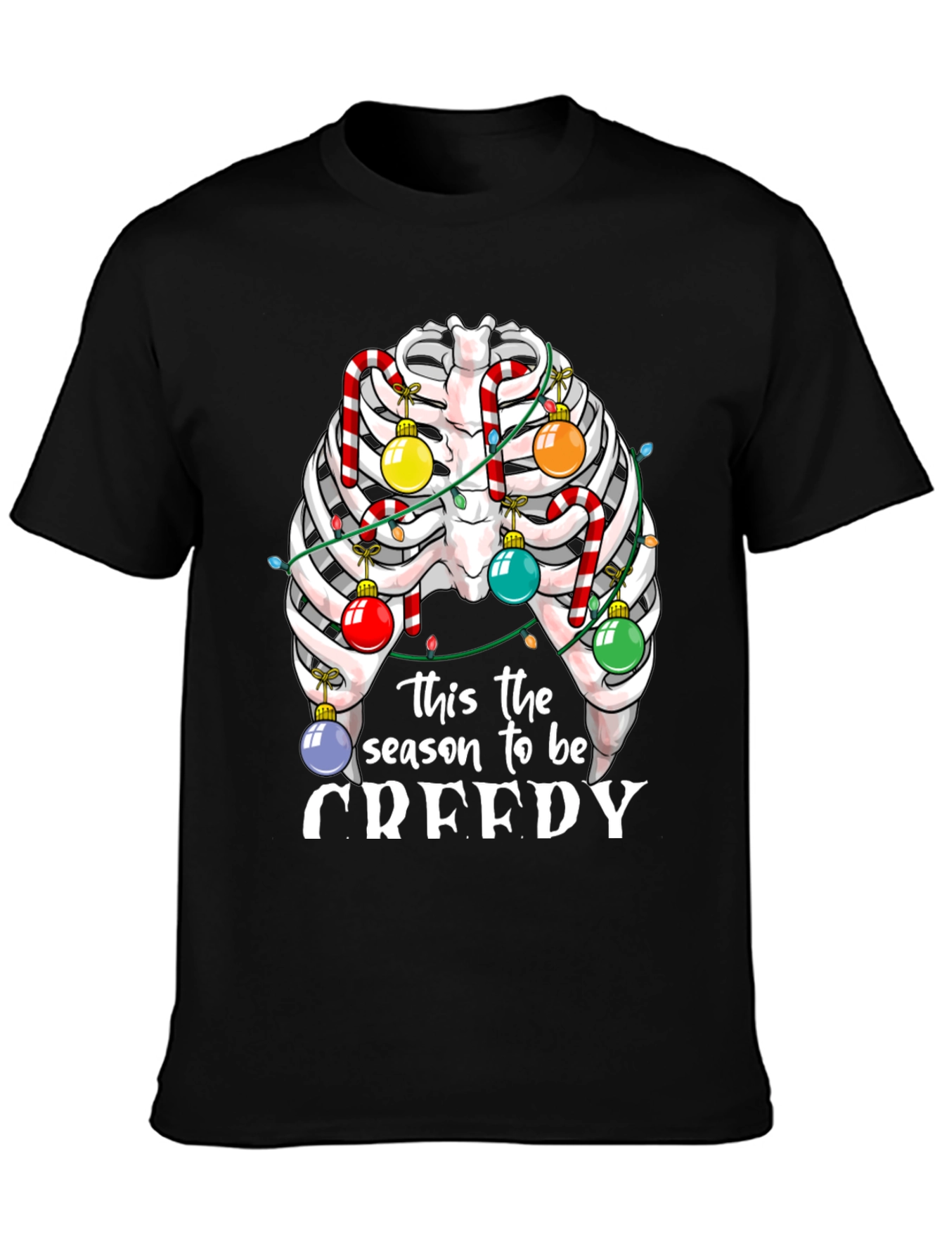 Creepy Christmas Skeleton T-Shirt