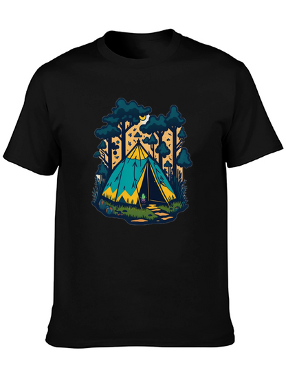 Camping Tent Graphic T-Shirt - Adventure Ready!