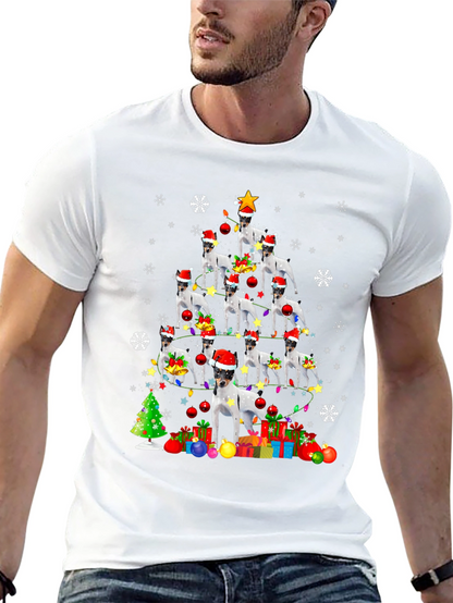 Dog Christmas Tree Graphic Tee