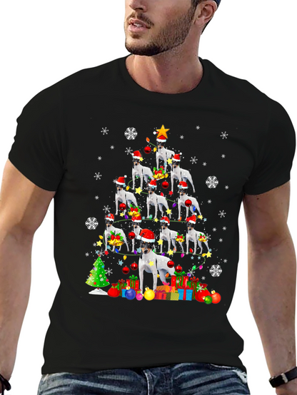 Dog Christmas Tree Graphic Tee