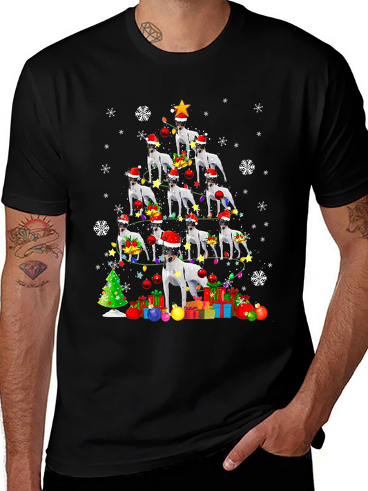 Dog Christmas Tree Graphic Tee