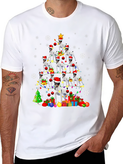 Dog Christmas Tree Graphic Tee