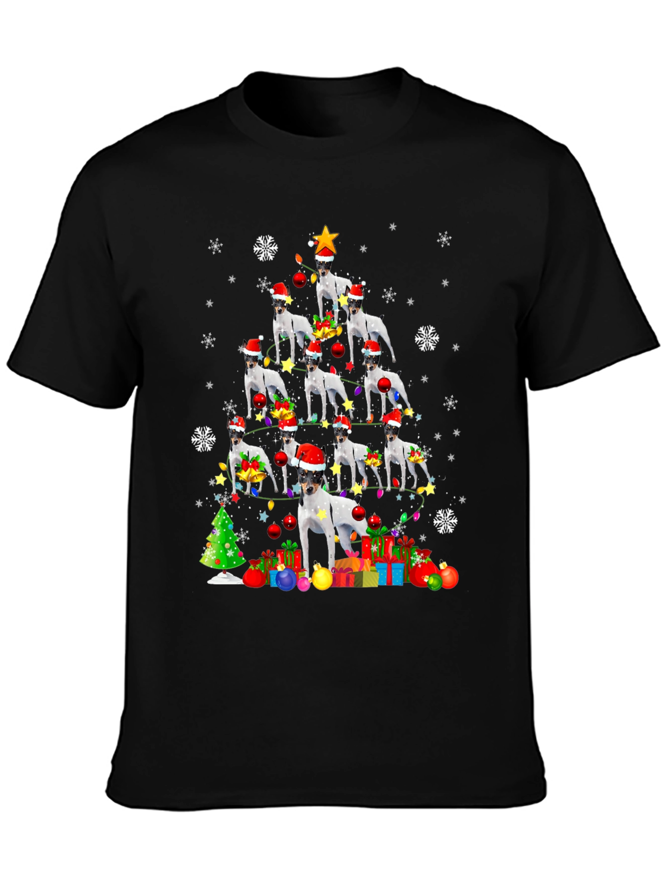 Dog Christmas Tree Graphic Tee