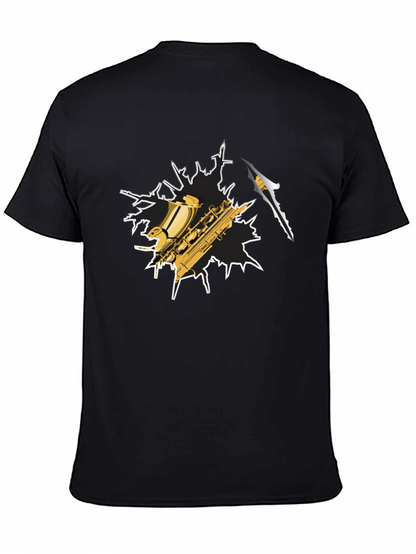 Saxophone Graphic T-Shirt - Cool Music Tee